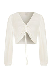 Smyrna Cotton Gauze Top White - Sandshaped