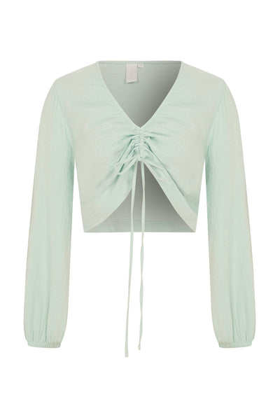 Smyrna Cotton Gauze Top Mint - Sandshaped