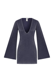 June Glitter Mini Beach Dress Navy - Sandshaped