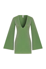 June Glitter Mini Beach Dress Green - Sandshaped