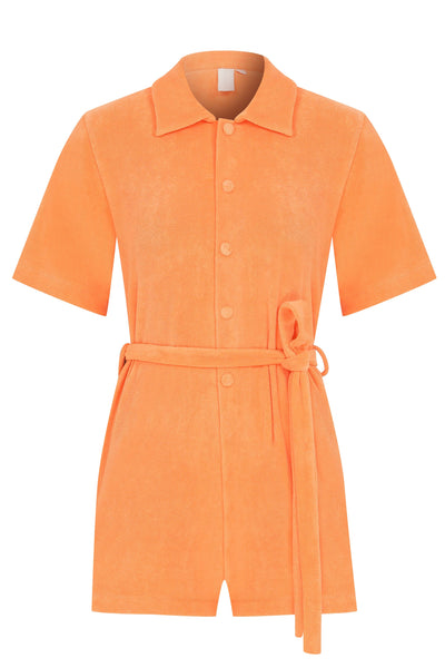 Agatha Terry Romper Mango - Sandshaped