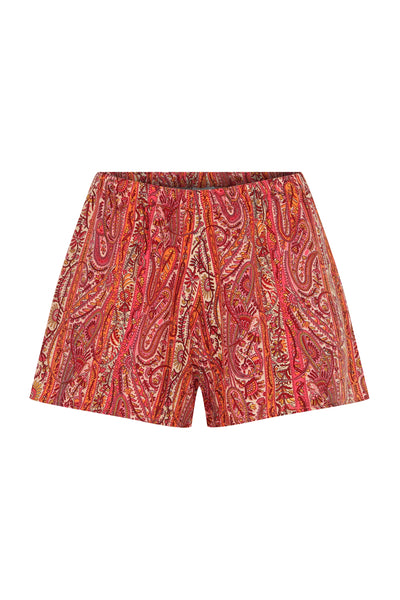 Palamar Vegan Silk Shorts Red - Sandshaped