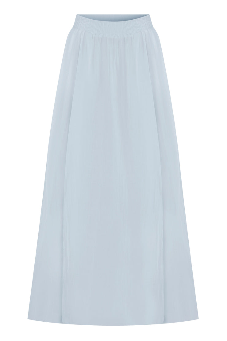 Maris Cotton Gauze Skirt Blue - Sandshaped