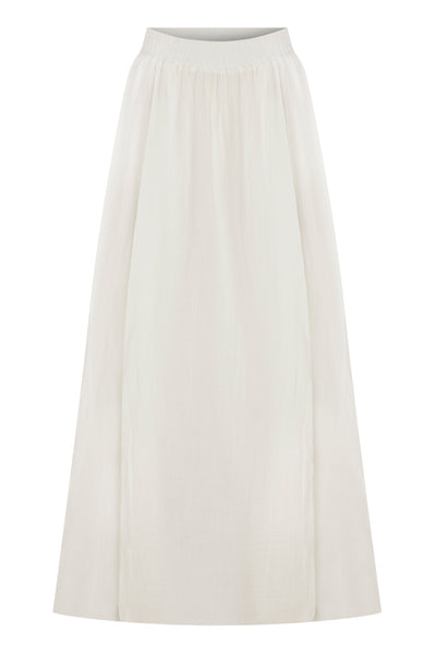 Maris Cotton Gauze Skirt White - Sandshaped