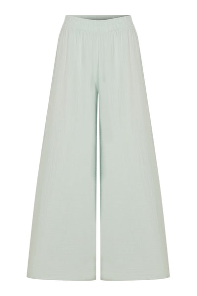 Enya Cotton Gauze Trousers Mint - Sandshaped